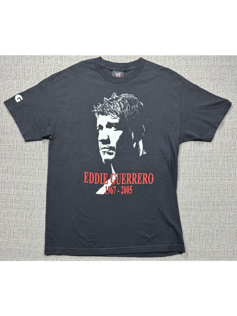 Vintage Eddie Guerrero Shirt Mens Large Black WWE Memorial Viva La Raza 2005 Y2K